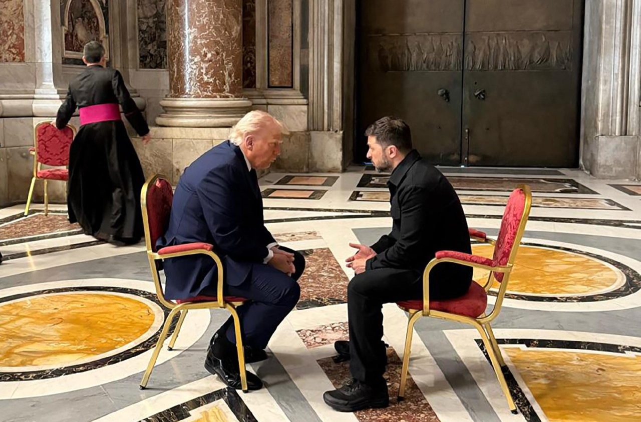 Trump e Zelensky S. Pietro